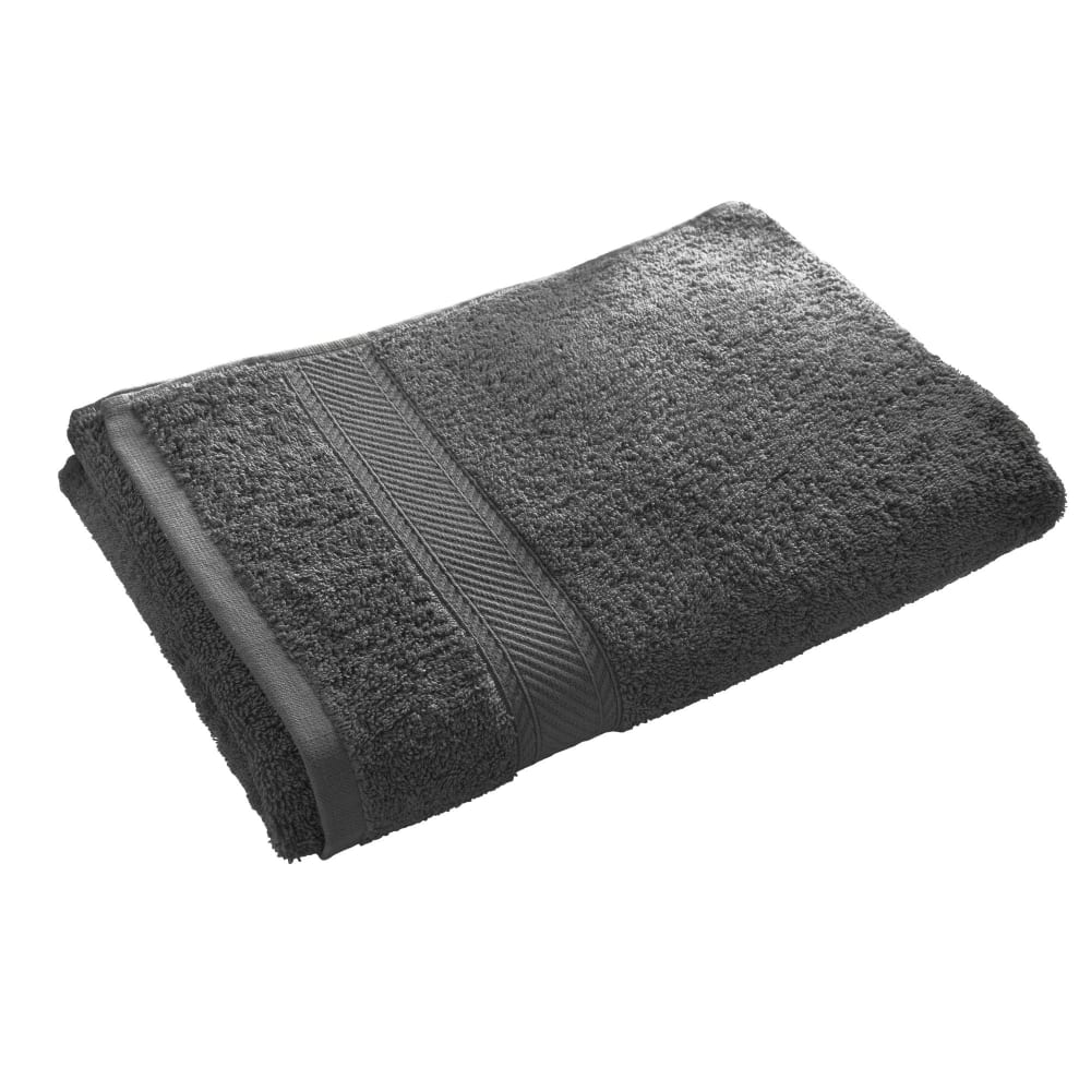Drap de bain en coton gris foncé 70x140cm
