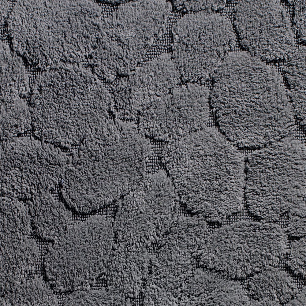 Tapis contour wc en coton gris anthracite 50x45cm