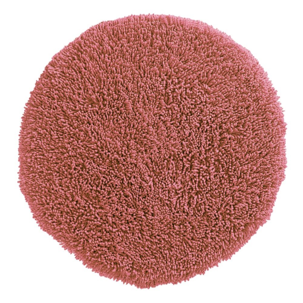 Tapis de bain en coton rose terracotta
