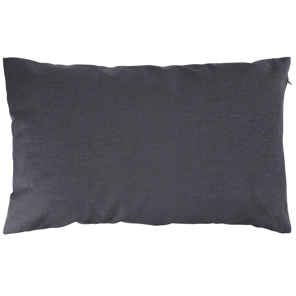 Housse de coussin en coton gris 35x60cm