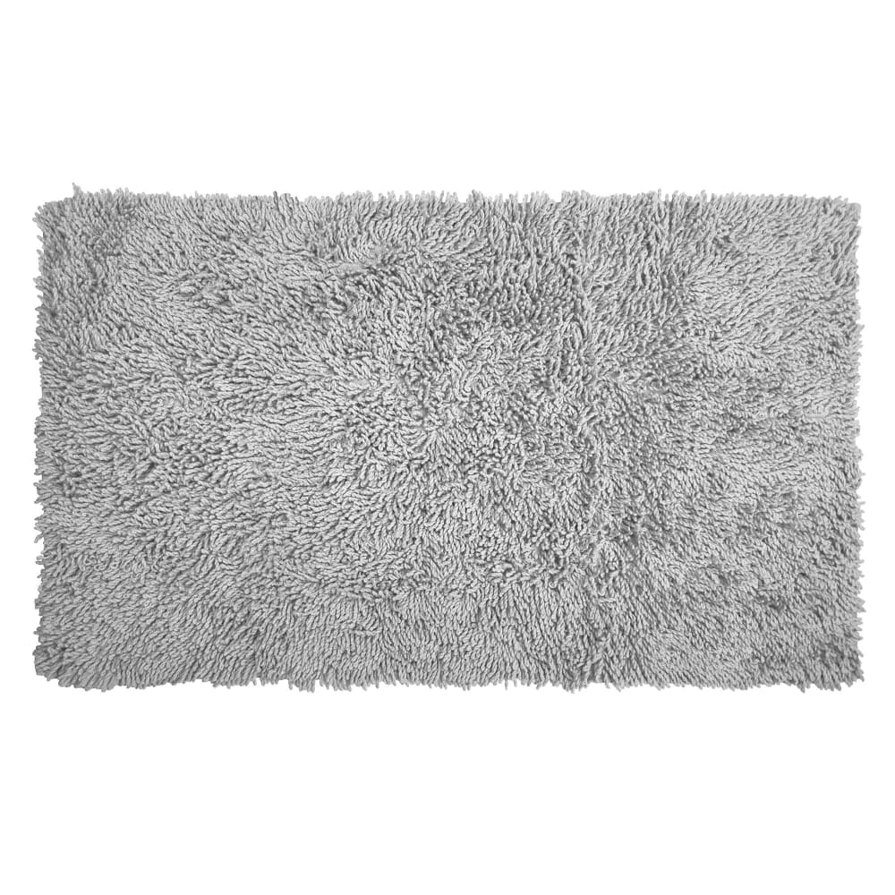 Tapis de bain en coton gris 50x90cm Tapis de bain en coton gris 50x90cm