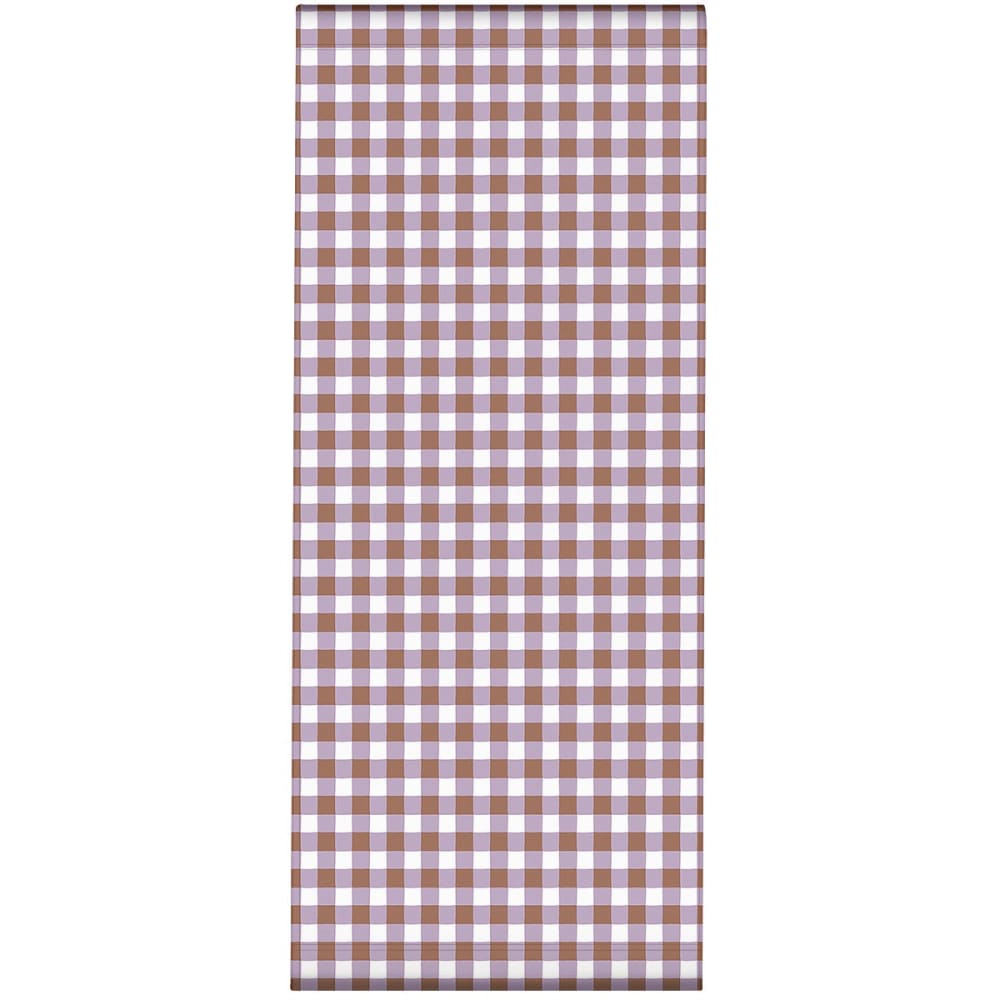 Toile outdoor pour transat, prête à poser, motif vichy lila