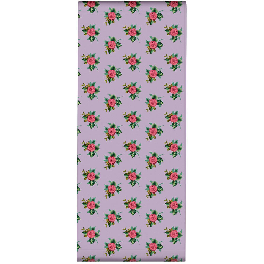 Toile outdoor pour transat, prête à poser, motif fleuri lila
