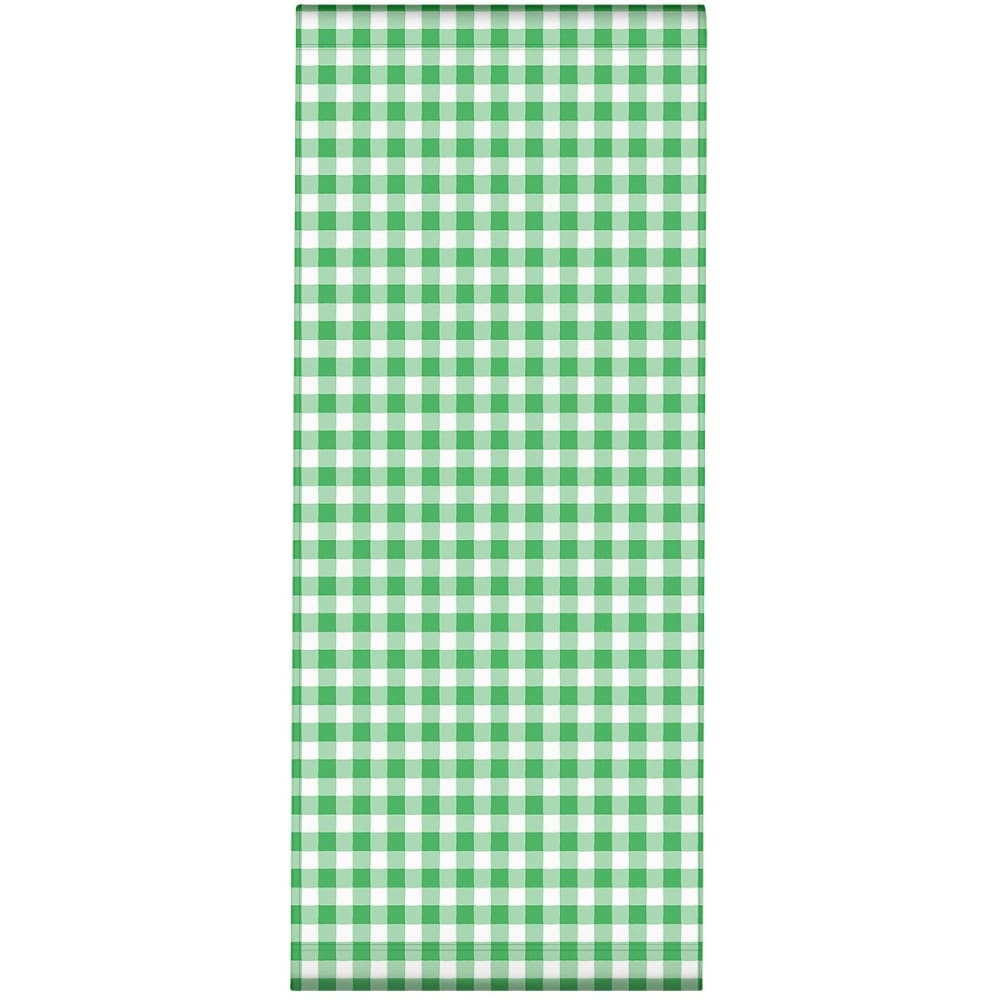 Toile outdoor pour transat, prête à poser, motif vichy vert