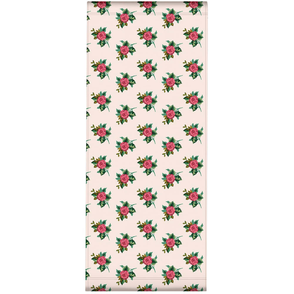 Toile outdoor pour transat, prête à poser, motif fleuri blanc