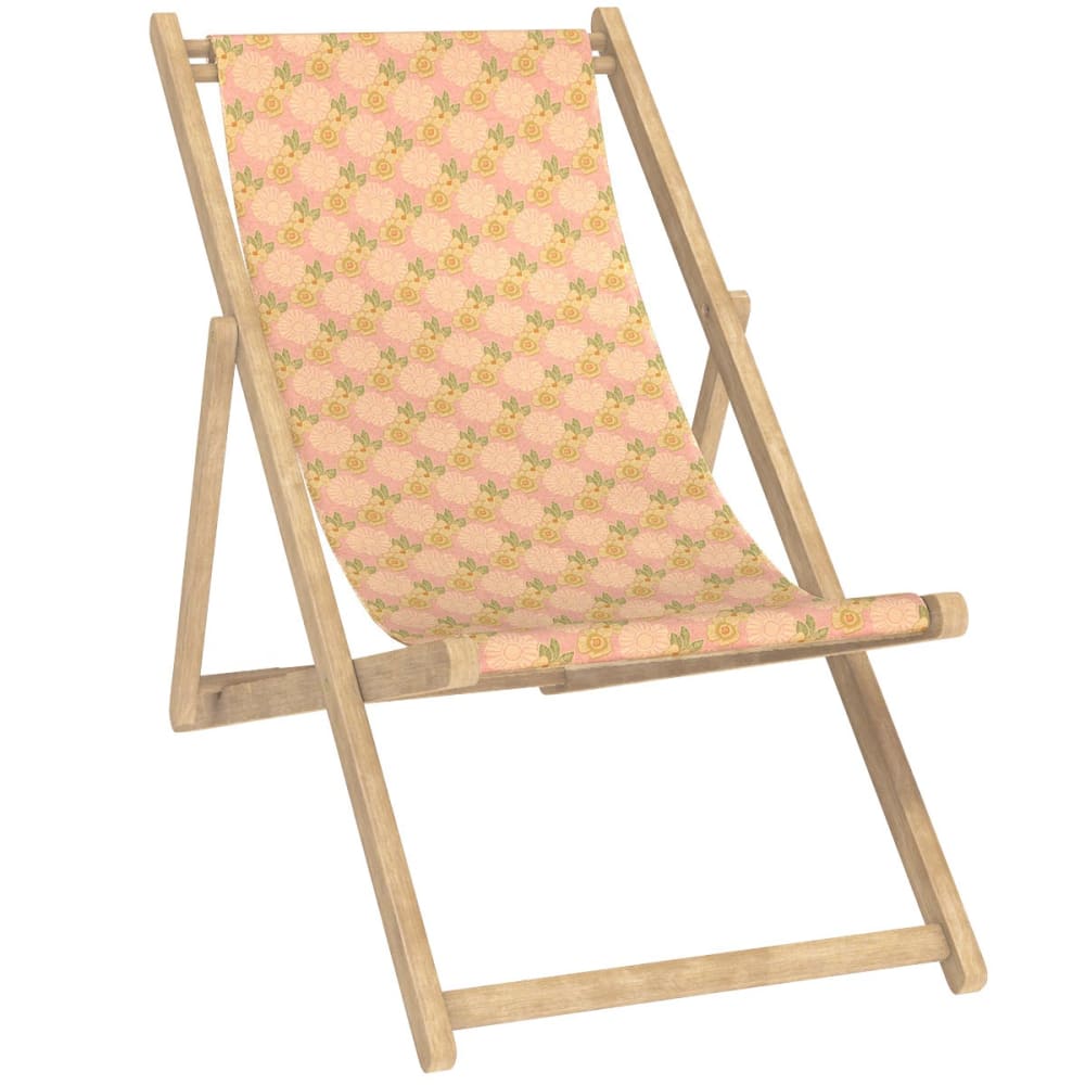 Transat chilienne eucalyptus, toile outdoor, motif graphique rose