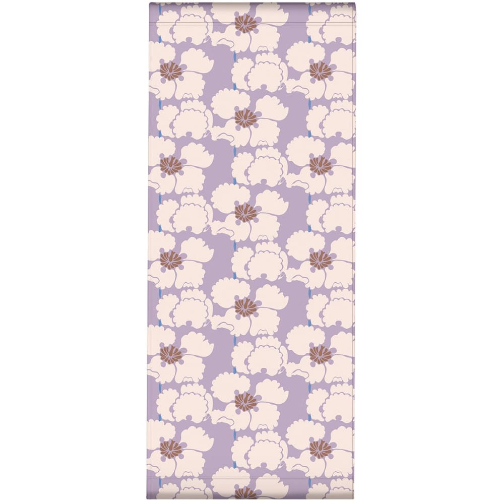 Toile outdoor pour transat, prête à poser, motif fleurs lila