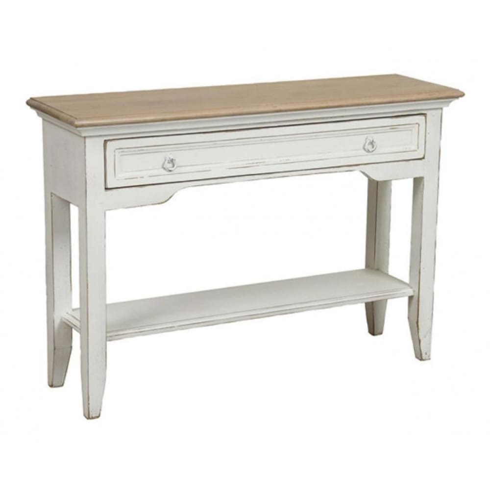 Console en bois blanc