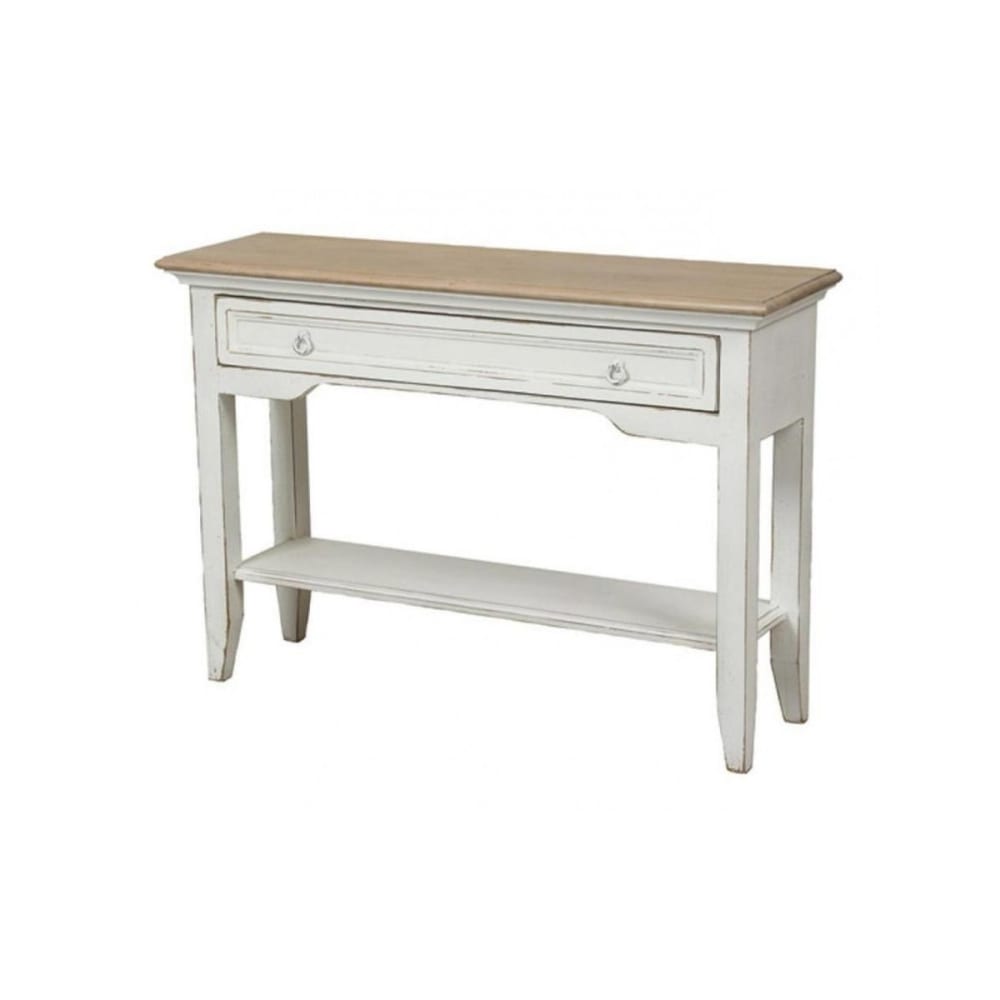 Console en bois blanc