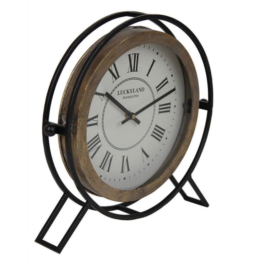 horloge ronde en métal