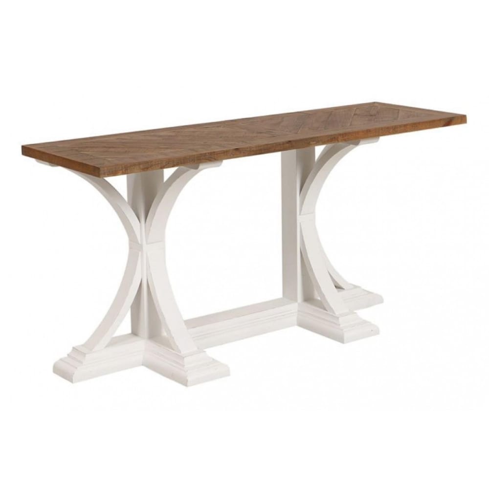 Console en bois marron
