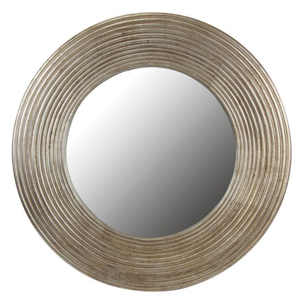 Miroir rond mordoré d90 en verre