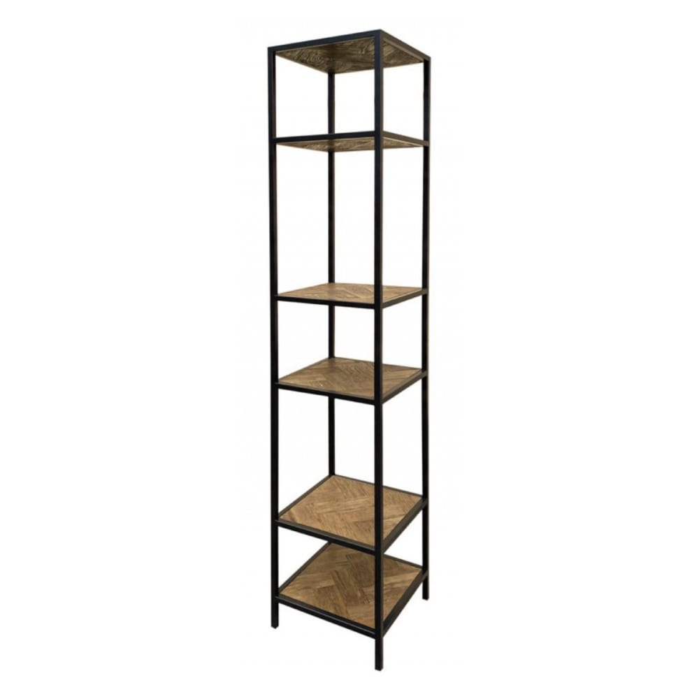 Bibliothèque 4 étagères en bois marron