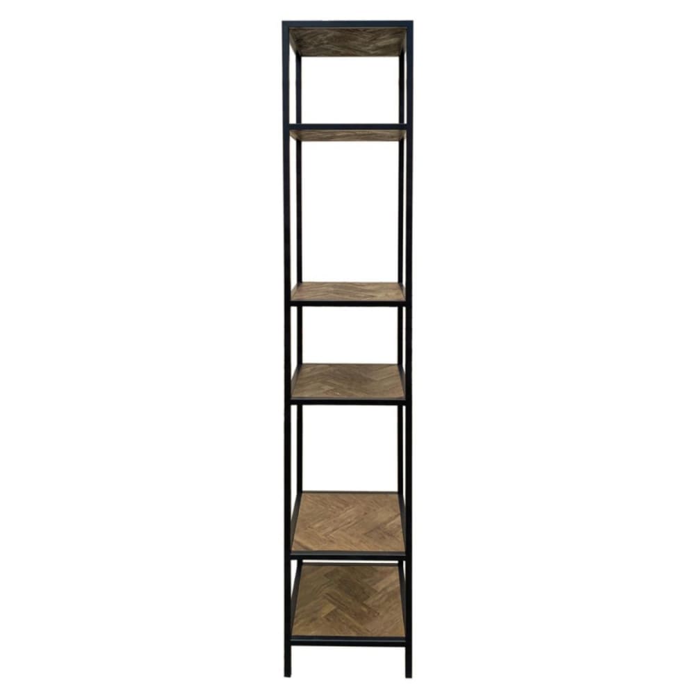 Bibliothèque 4 étagères en bois marron
