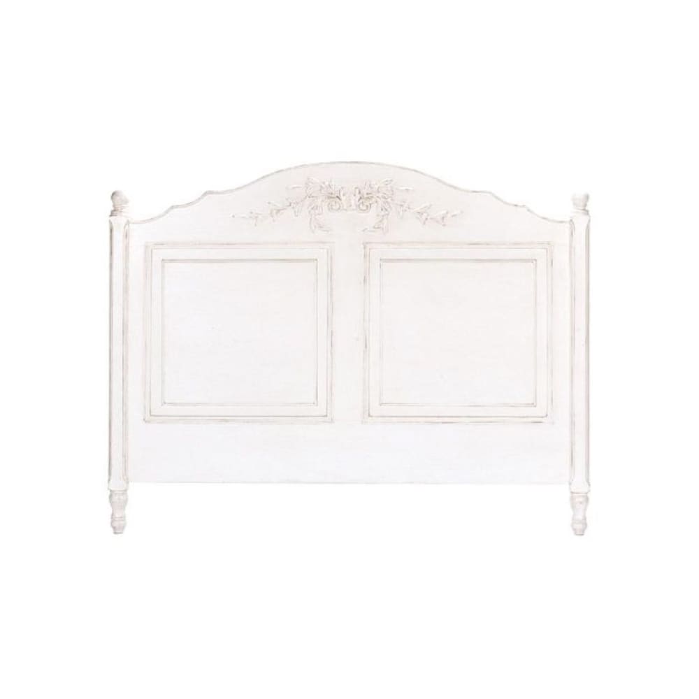Tête de lit en bois blanc
