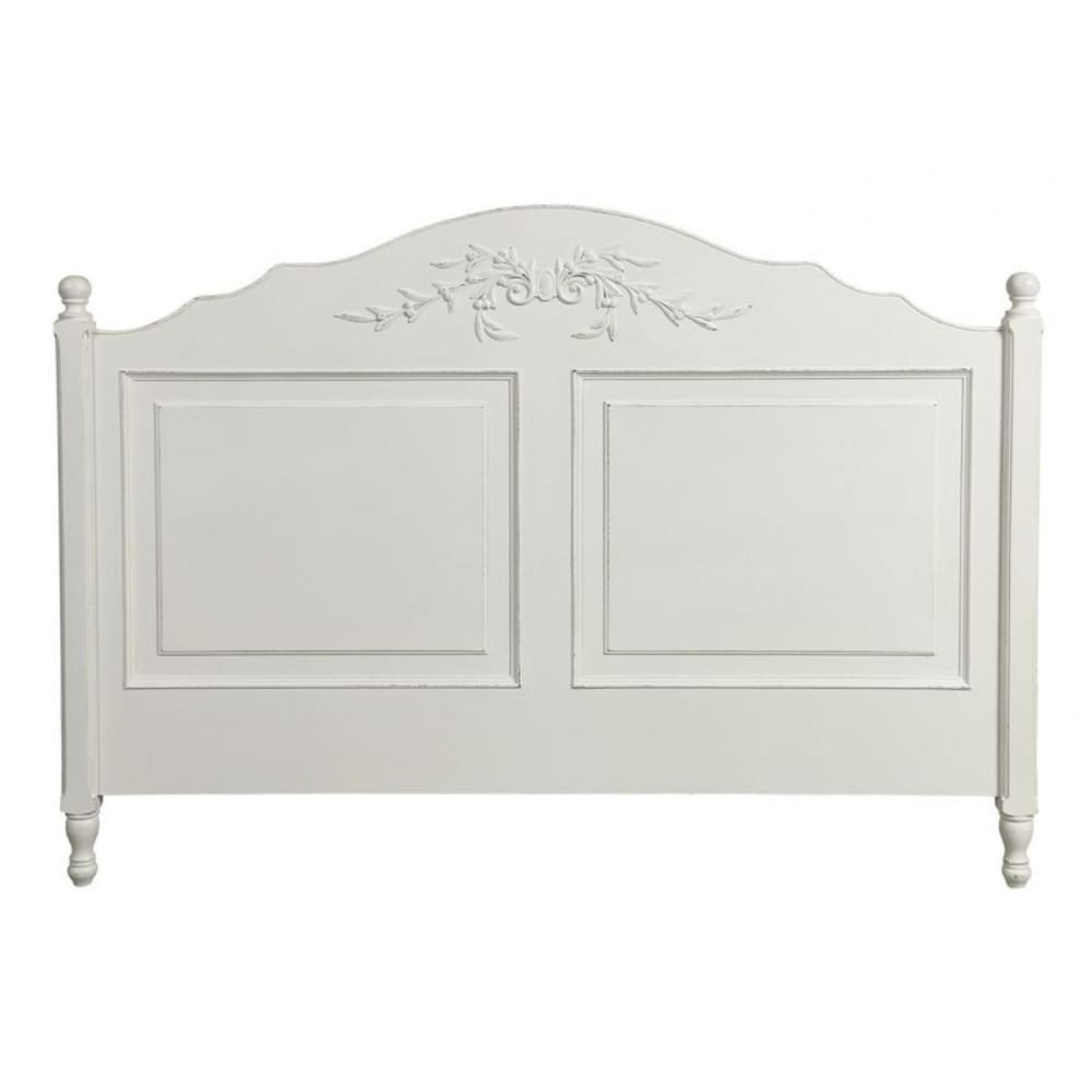 Tête de lit en bois blanc