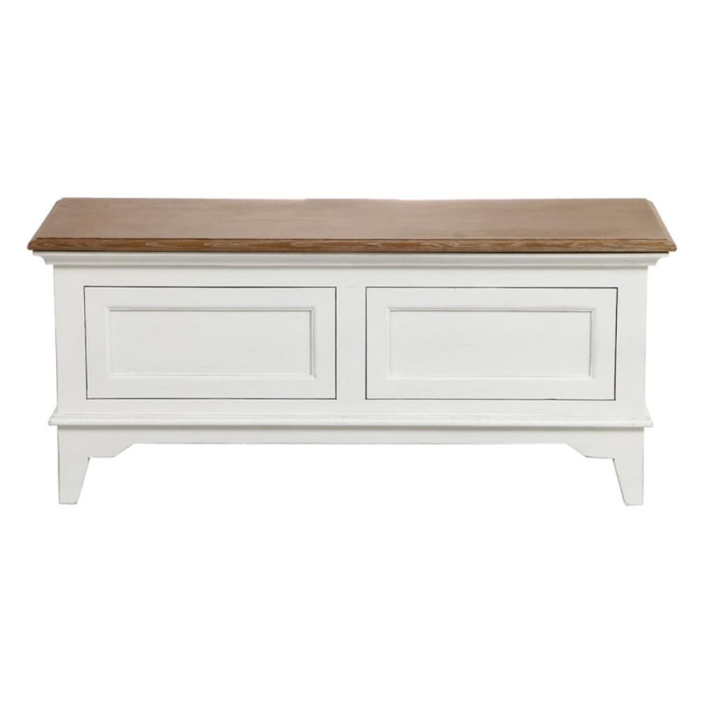 Meuble d'entrée module bas en bois blanc