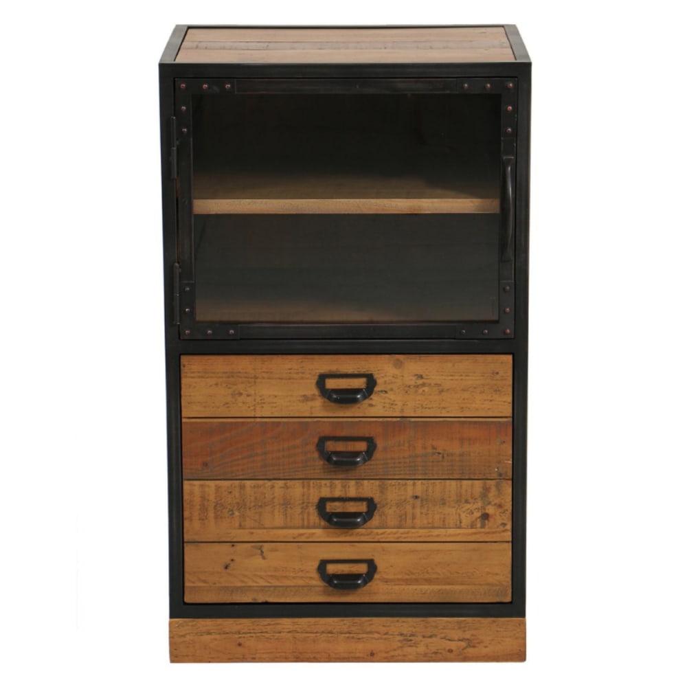 meuble de rangement 2 - marron portes