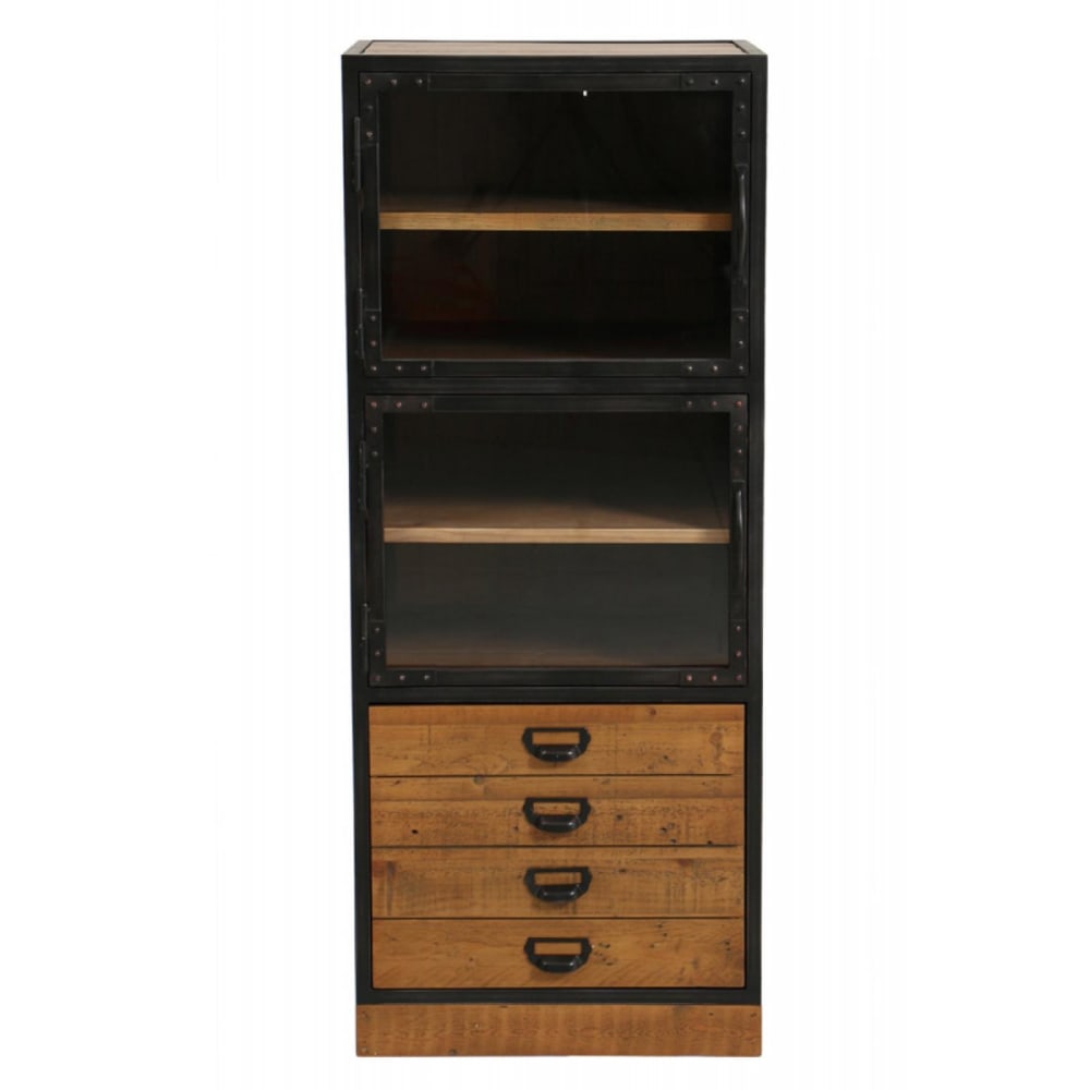 meuble de rangement 3 - marron portes