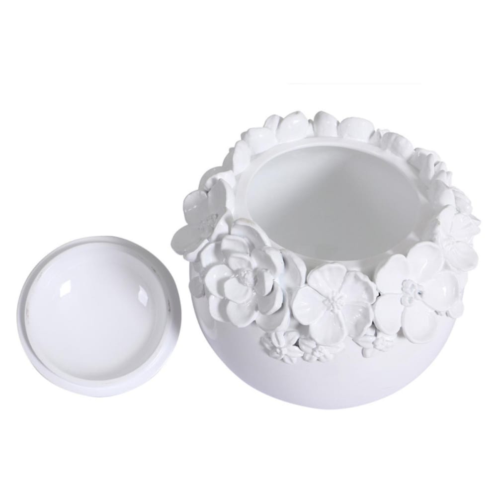 Pot en céramique blanc