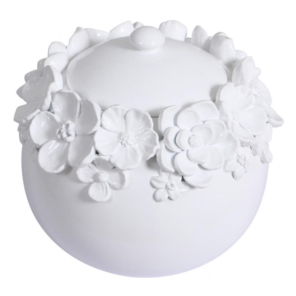 Pot en céramique blanc — vue 3
