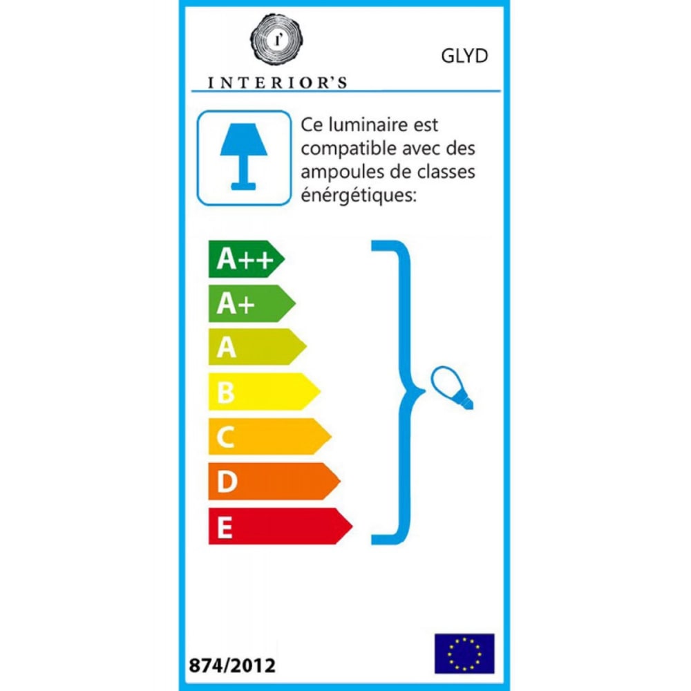Lampe à poser en métal en résine gris — vue 3