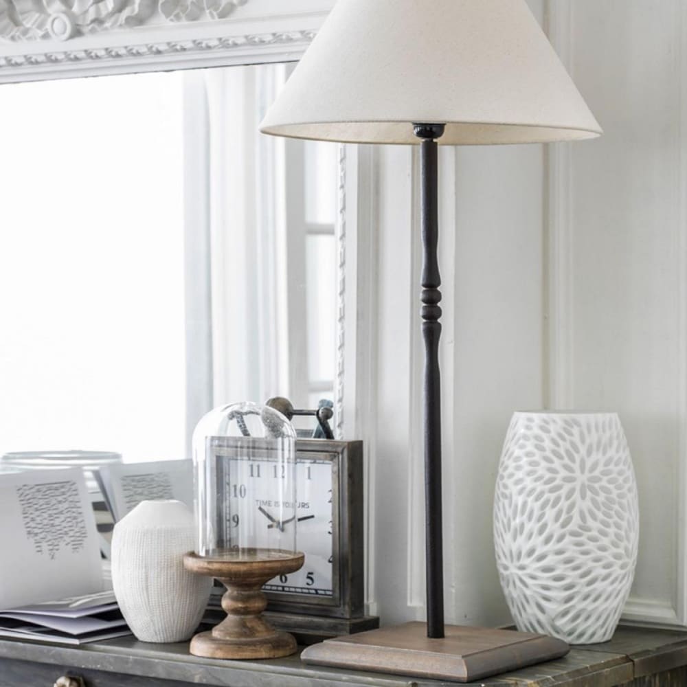 Lampe à poser en métal en résine gris — vue 4