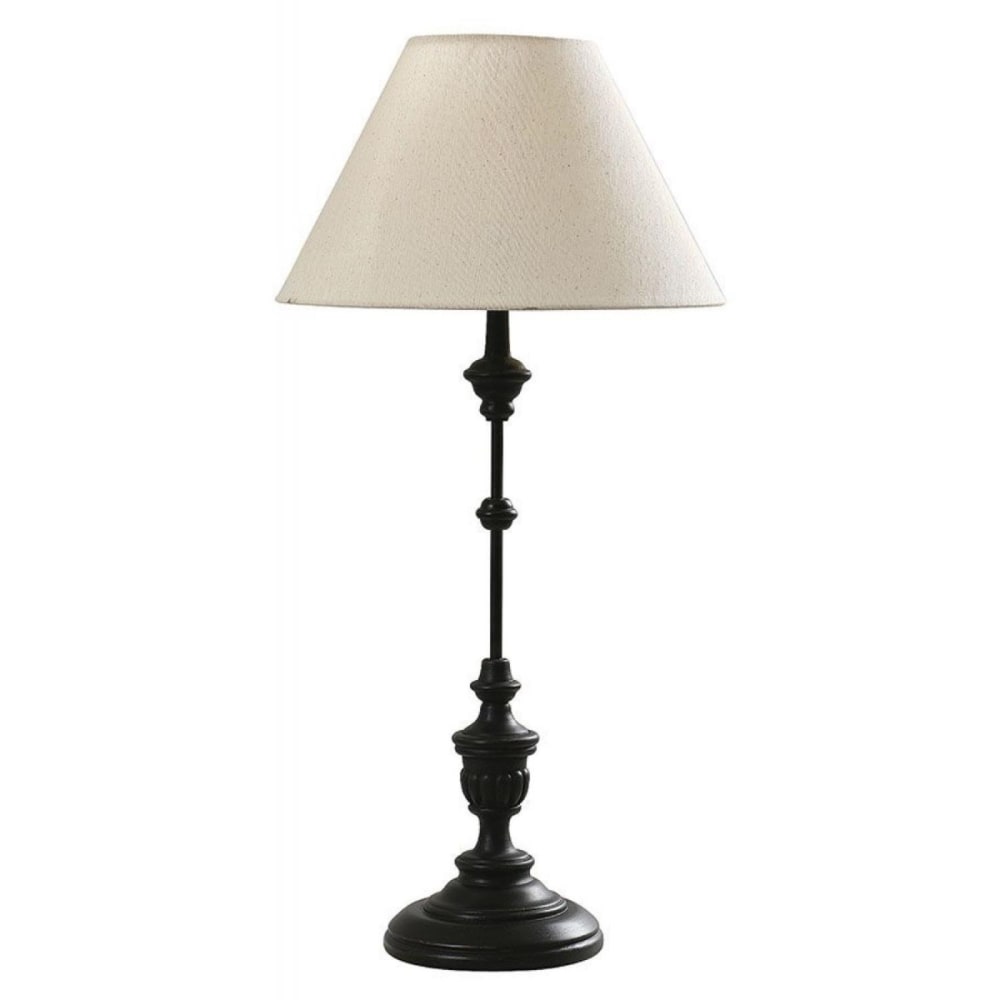 Lampe sur pied culot e27 en résine noir