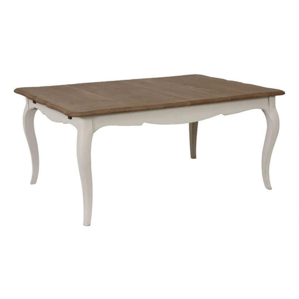 table rectangulaire extensible - blanc