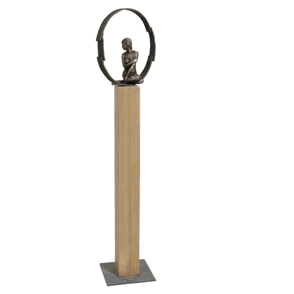 Statue silhouette anneau - bronze