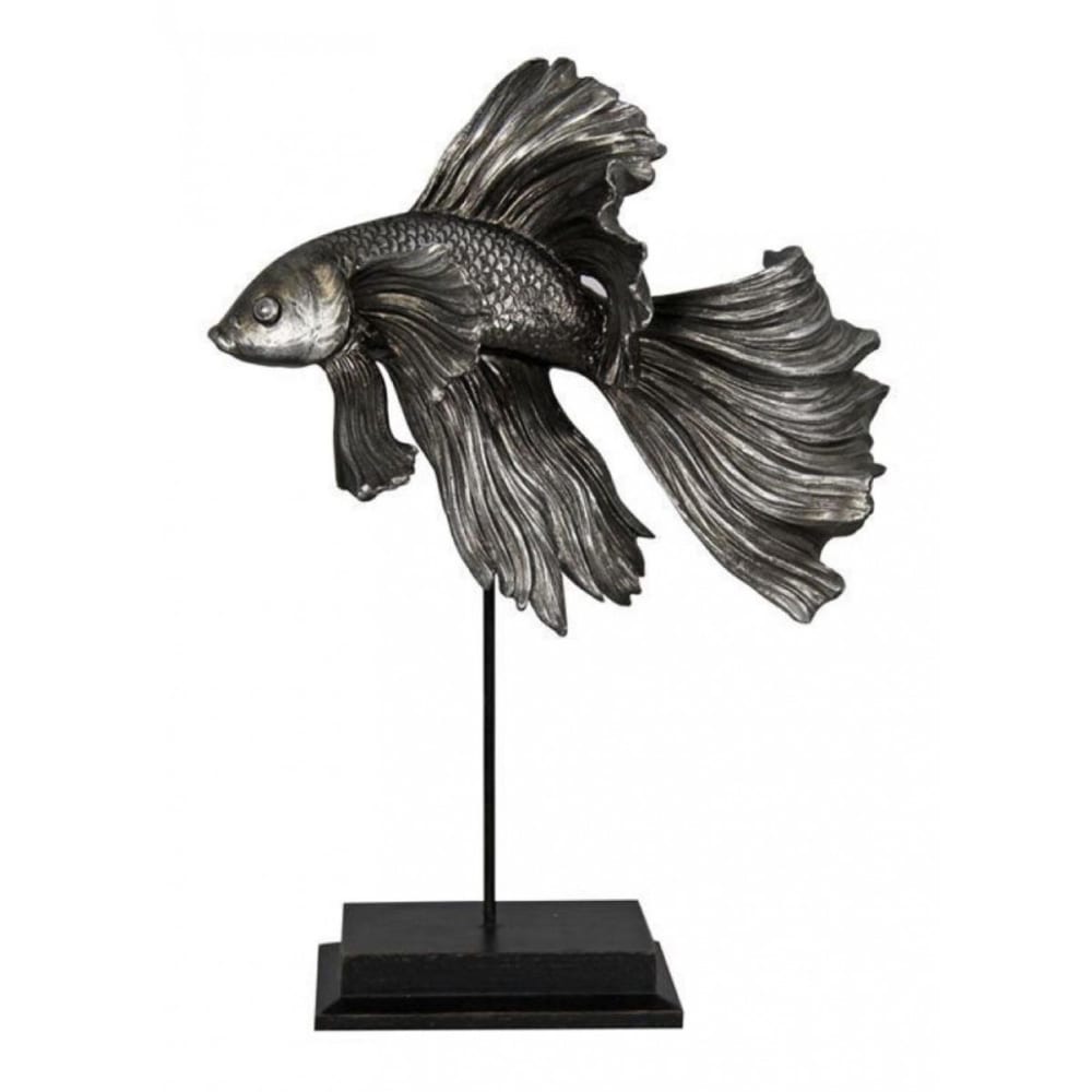 Statue poisson en fibres