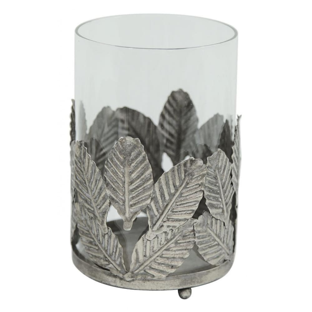 Pot en verre gris