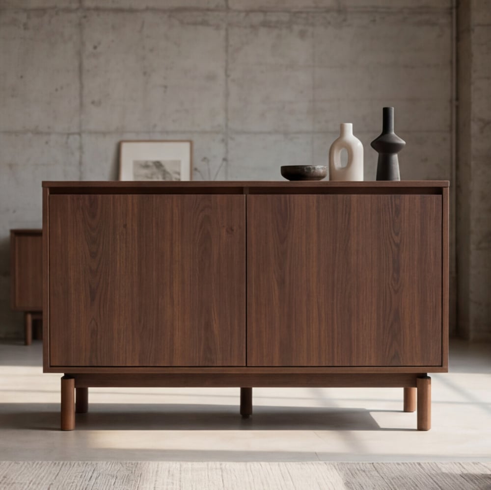 Dunkler Holz-Buffetschrank mit 2 Türen 120 cm - Maisons Du Monde