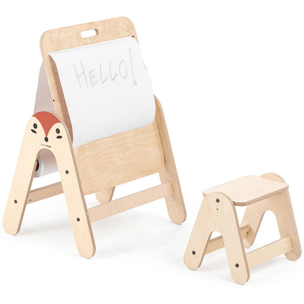 MAMATOYZ Massam Volpe 24+ Tisch Und Hocker Beige Holz