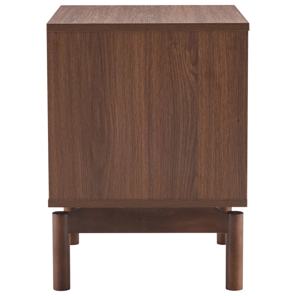 Nachtisch aus dunklem Holz 50cm 2 Schubladen - Maisons Du Monde