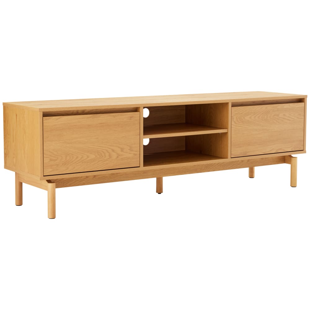 Meuble TV en bois 160cm 2 portes