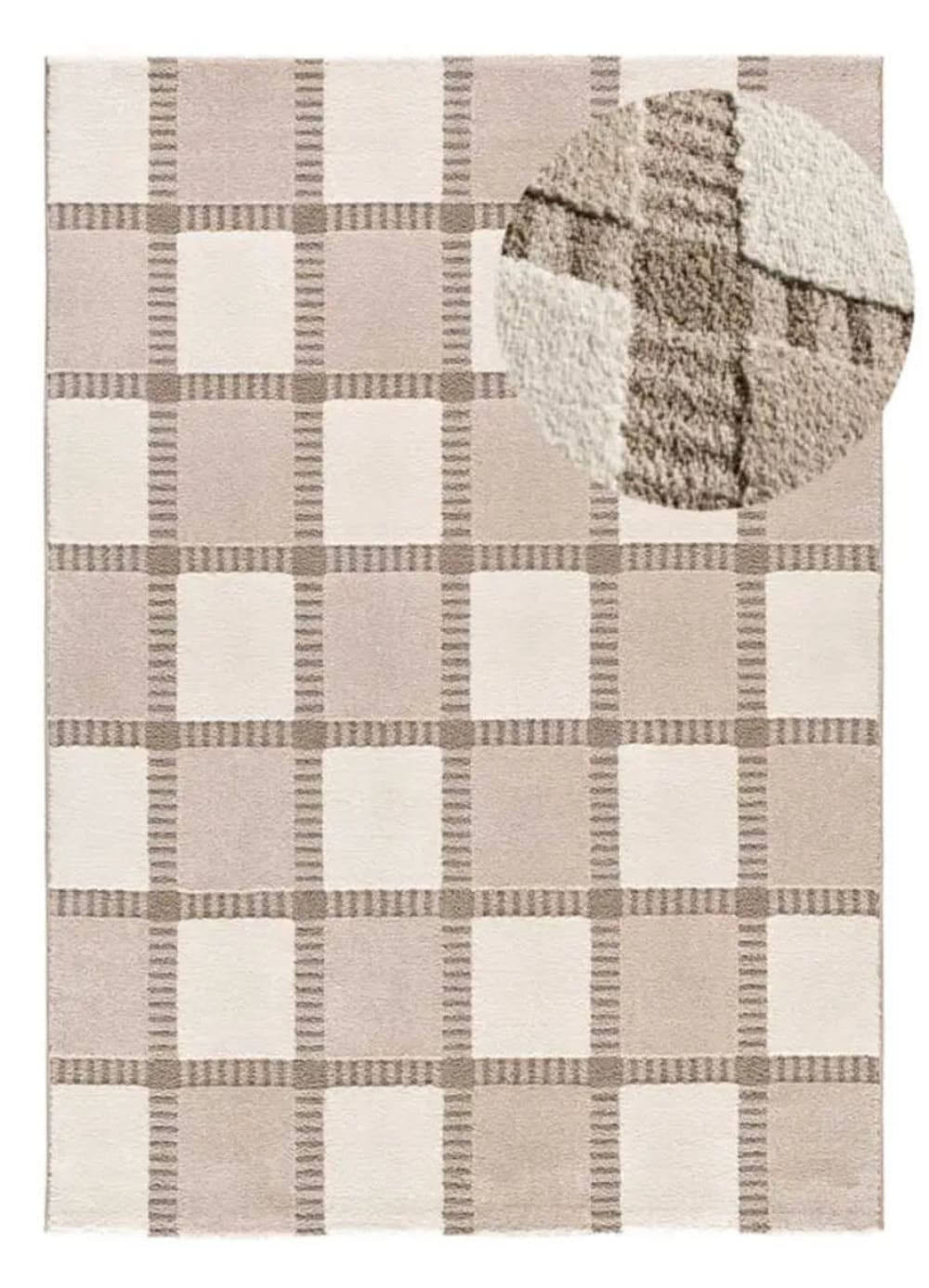 Tapis à relief géométrique