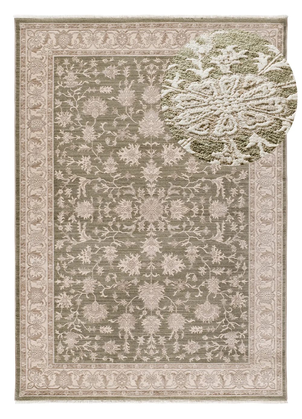 Tapis à franges vintage