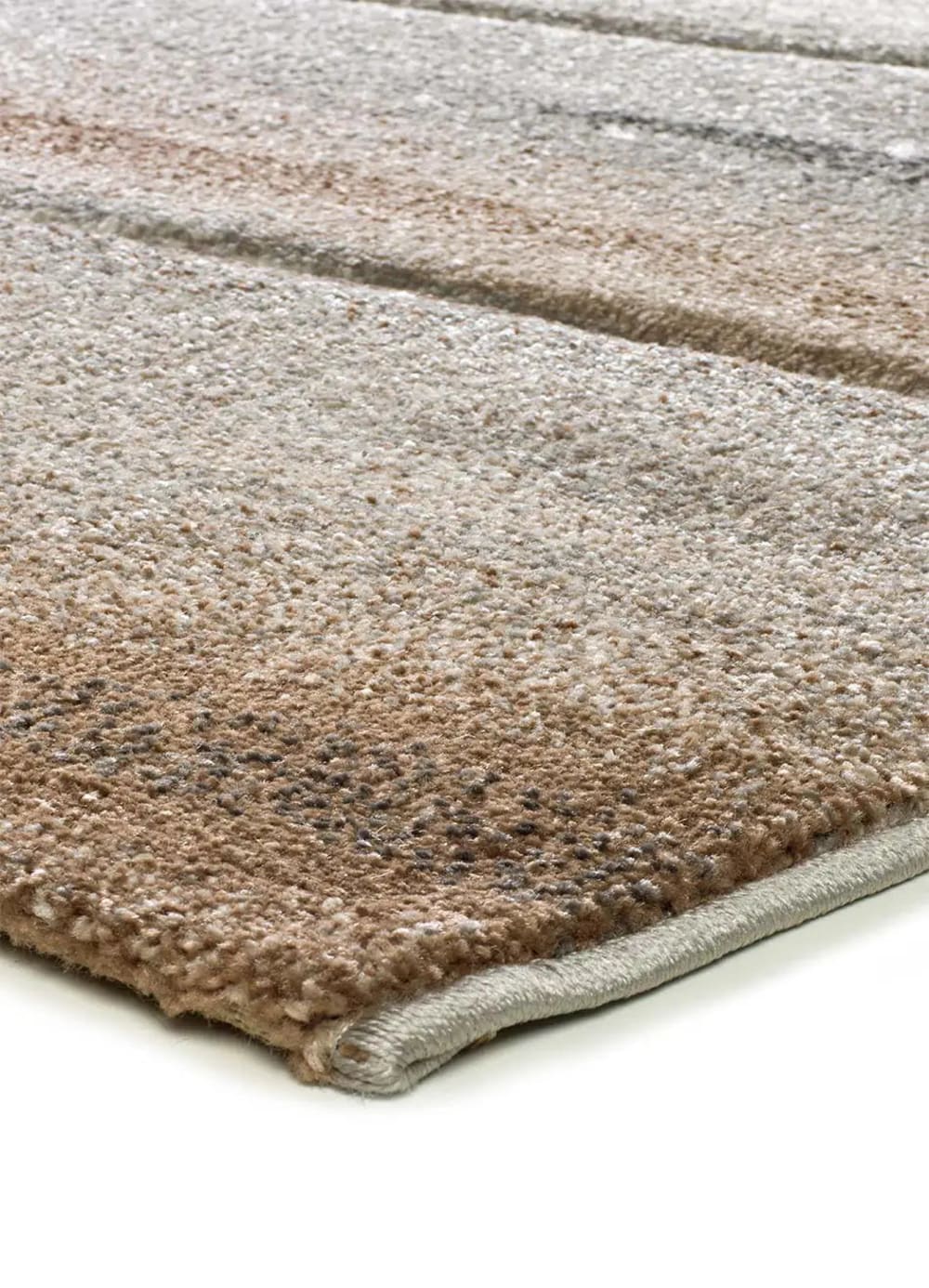 Tapis abstrait beige/marron 140x200 cm — vue 4