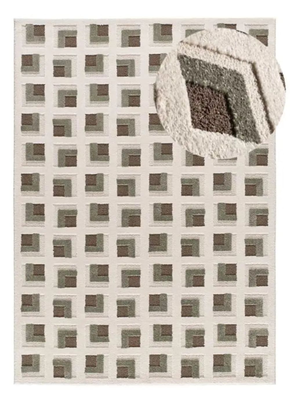 Tapis à relief géométrique