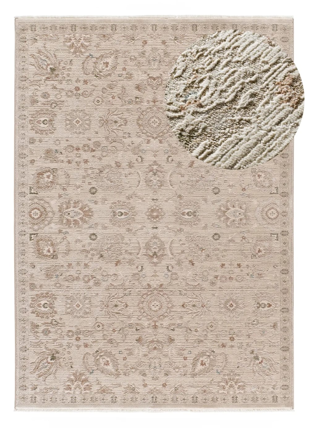 Tapis à franges vintage