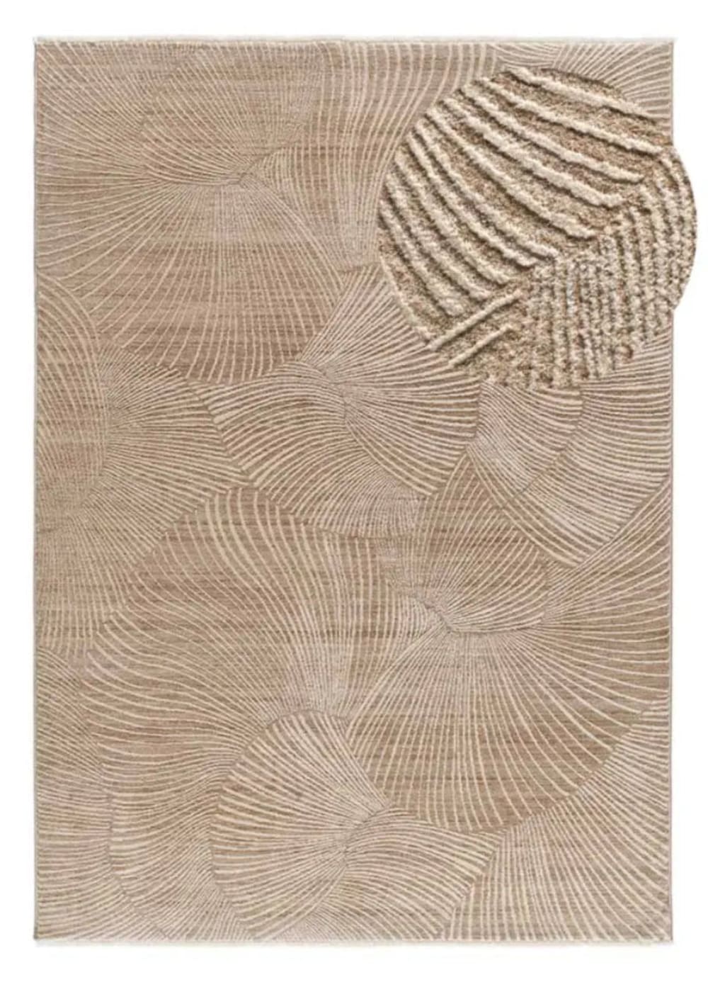 Tapis à franges géométrique