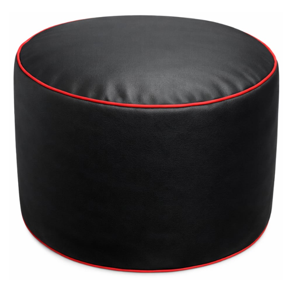 Repose-pieds gaming en similicuir 50x30 cm rouge