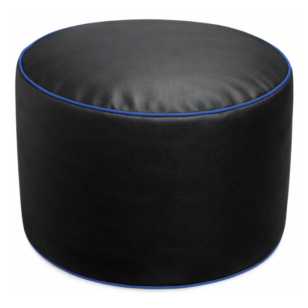 Repose-pieds gaming en similicuir 50x30 cm bleu