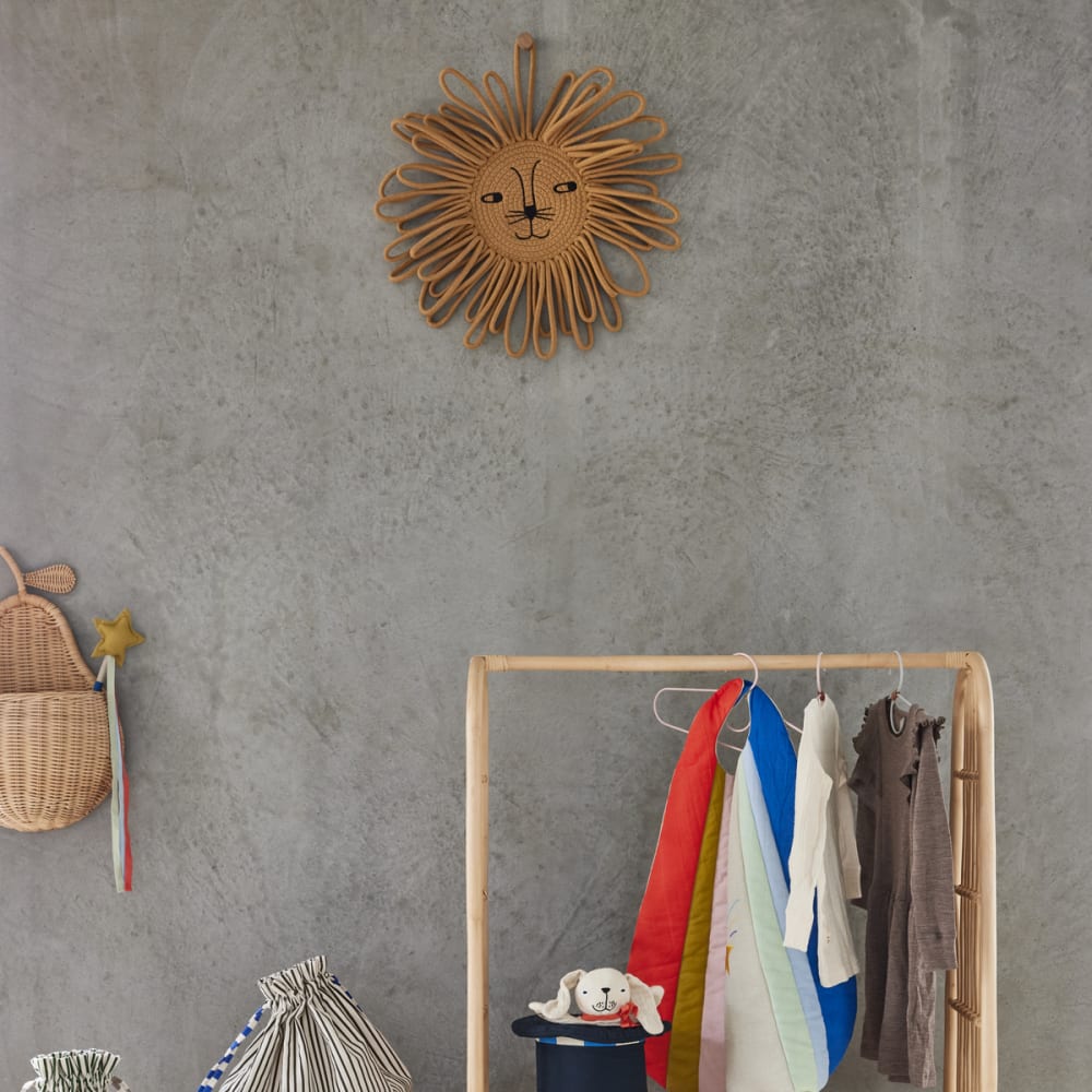 Panier de rangement en coton Ø34xH52cm