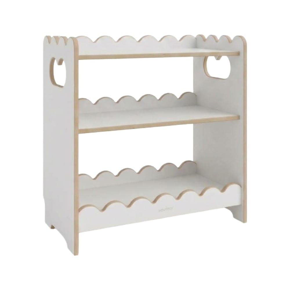 Tupti.wood Montessori-Regal L84cm für Kinder aus Holz WEISS HOLZ Kinder