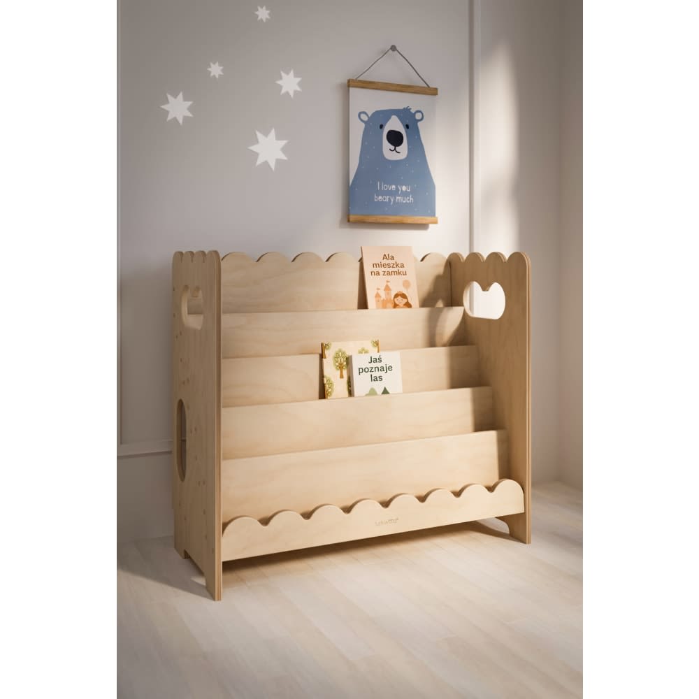 Bibliothèque montessori l84cm pour enfant en bois (Tupti.wood) - Image 2