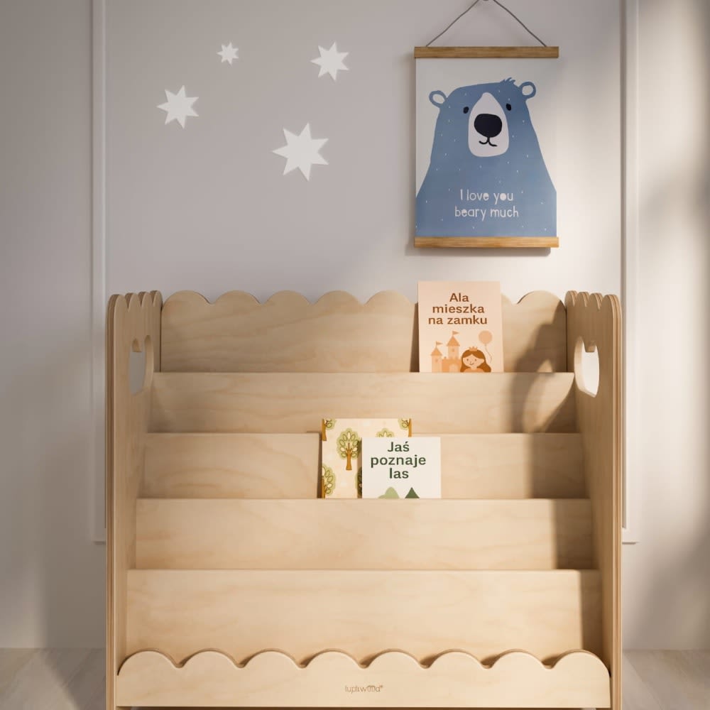 Bibliothèque montessori l84cm pour enfant en bois (Tupti.wood) - Image 3