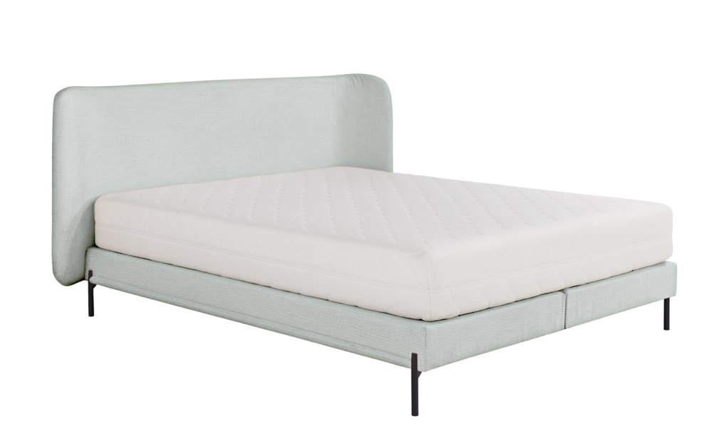 Lit rembourré avec matelas - clair