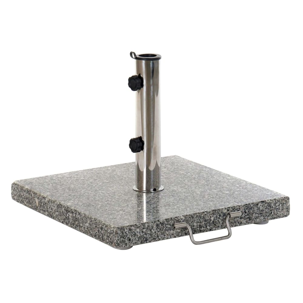 Pied de parasol en granit gris 45x45x35 cm